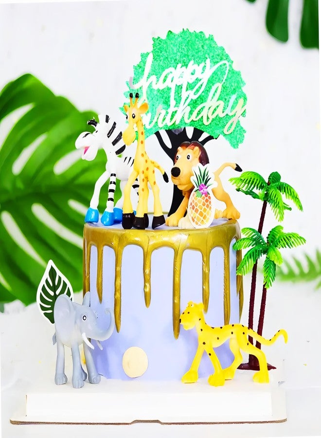 CLAPONE Animals Figure 6 Piece Mini Jungle Toys Set Animal Figurines Mini Animals Safari Animals Figures Zoo Animals Toy Toddler Toys Safari Realistic (Multicolor Random Colours, Animal 6Pc) - Image 4